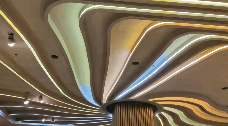 湖南懷化美美酒店定制GRG吊頂，飾紀上品經(jīng)得起考驗