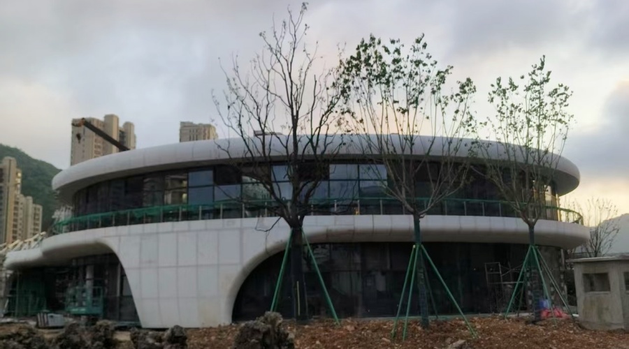 浙江三合項目的UHPC幕墻板工程 浙江三合項目的UHPC幕墻板工程