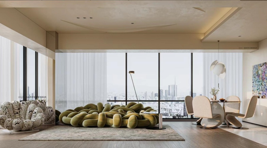 成都客廳GRG吊頂造型全案落地 成都客廳GRG吊頂造型全案落地