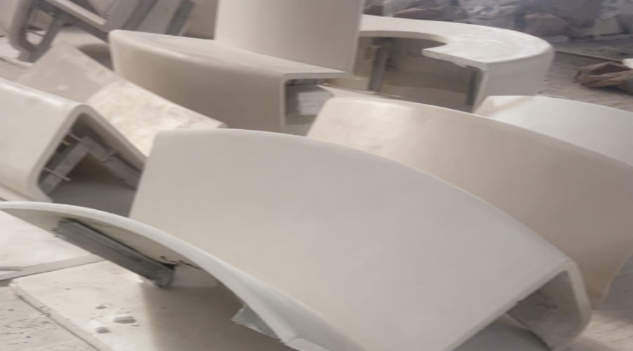 武漢商場水磨石GRC坐凳造型工程 武漢商場水磨石GRC坐凳造型工程