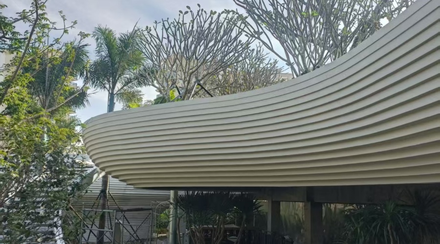 GRC幕墻板裝飾效果