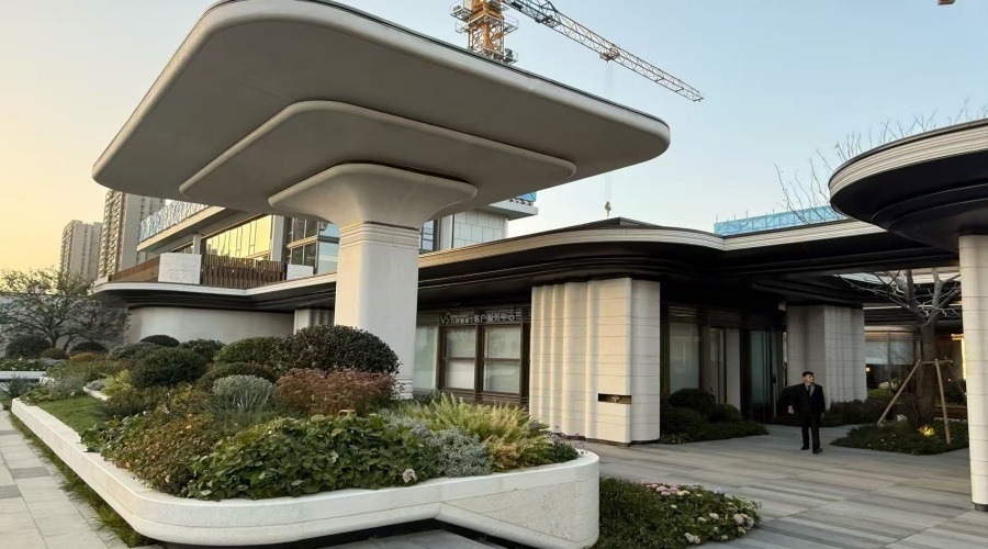 合肥售樓部UHPC柱子幕墻造型