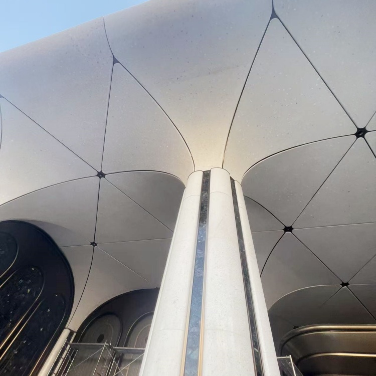 福建紫陽隱翠公館UHPC門頭柱子造型工程